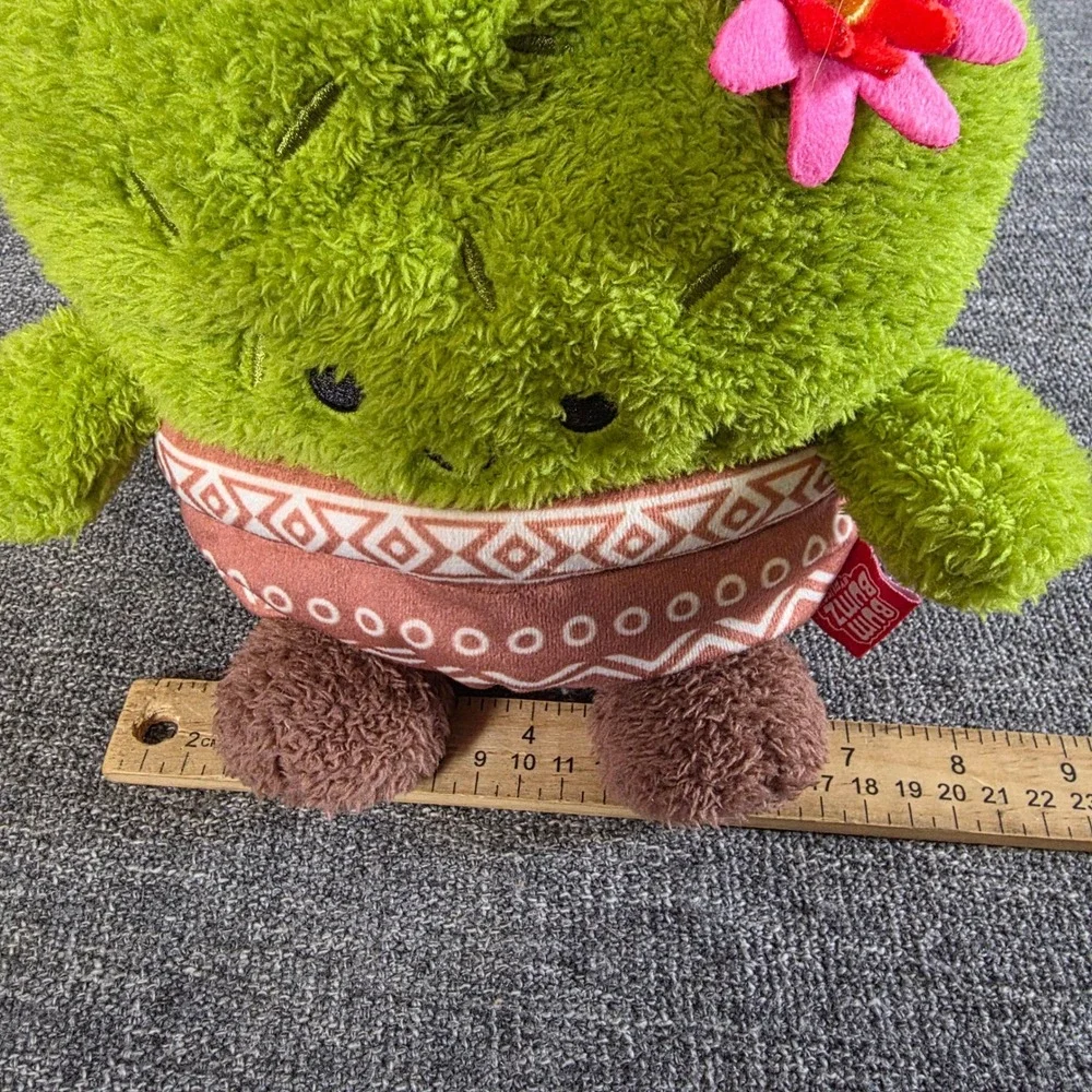 BumBumz RodeoBumz Colleen Cactus Bean Plush Jazwares Green Pink Flower 7.5in
